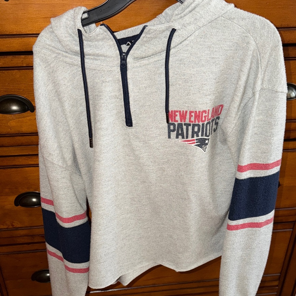 Patriots crop sweatshirt hoodie